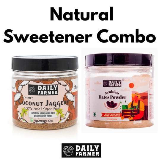 Natural Sweetener Combo- Dates Powder + Coconut Jaggery 200g each